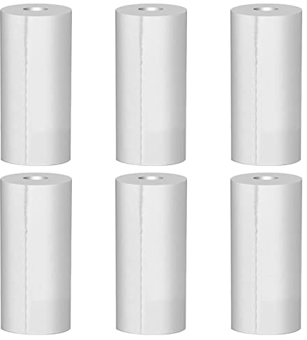 REAQUE 6 Rollen Thermopapier für Sofortbildkamera Kinder - Druckpapier für Bondrucker, Thermodrucker, Taschendrucker, Fotodrucker - 57 x 30 mm, 3,5 m lang pro Rolle