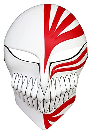 Xinchangda Anime Kurosaki Ichigo Masque Kurosaki Ichigo Jeu de rôle Masque visage Anime Cosplay Accessoire pour Halloween Fête