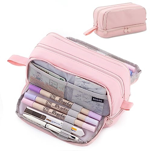 Federmäppchen Federtaschen,Große Kapazität Mäppchen,4 Fächer Pencil Cases | Mäppchen Mädchen Teenager,Langlebig Federtaschen,Pencil Case,Bleistifttasche für Schule & Büro