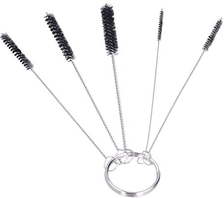TREETDOBV Flaschenreinigungsbürsten, Nylonrohrbürsten-Set, Strohhalm-Reinigungsbürsten-Set, Reinigungswerkzeug für Brillen, Kaffeemaschinen für Reagenzgläser, Wasserflaschen, Trinkhalme,