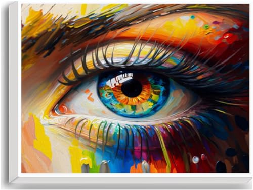 HIQEEYOUNG DIY Malen nach Zahlen Erwachsene Landschaft, Kunsthandwerk Geschenk für Home Wall Deco 40 x 50 cm Rahmenlos
