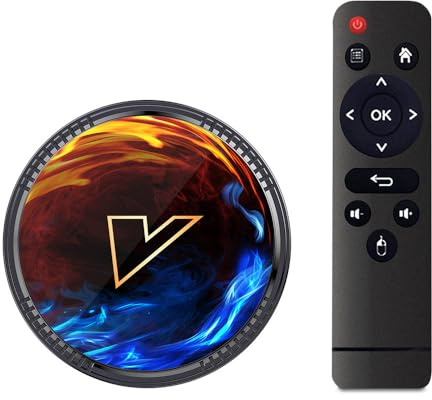 Boîtier TV Android 12.0, Décodeur VONTAR H1 Allwinner H618 Quad Core Prise en Charge 2,4 Ghz/5,0 Ghz WiFi BT5.0 10/100 M Ethernet 4K HDMI 2.0 DLNA 3D Smart TV Box,4gb+32gb