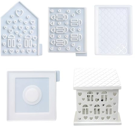 Posionks Moldes de Silicona Para Fundición de Casas y Hacer Velas - Manualidades y Adornos Para El Hogar