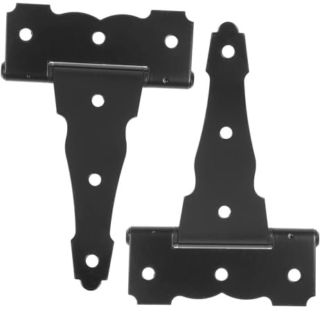 JECOMPRIS 2stücke Scheunentürscharniere Für Schuppen Tore Und Fensterladenbeschläge Heavy Duty Scharniere Förmigem Design Einfach Zu Montieren Und Langlebig Für Outdoor-anwendungen