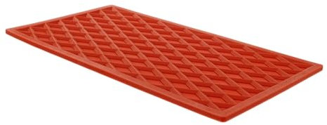Cabilock Heat-resistant Ironing Pad Silicone Mat 240x127mm Protective Rest Pad for Steam Iron Table Top Use Household Iron Holder Single Piece