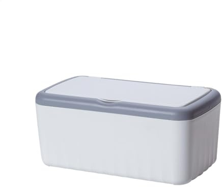 Scatola per salviette umidificate - Porta salviette da bagno con design a guarnizione | Scatola porta salviette umidificate da bagno, contenitore per salviette umidificate ricaricabile con doppio stra