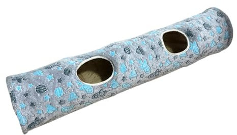 Großer Katzentunnel – Lange Katzentunnel-Spielzeugröhren – Katzentaschenspielzeug, unterhaltsames Katzenspielzeug, Katzenspieltunnelspielzeug, gerader Knistertunnel für drinnen und draußen