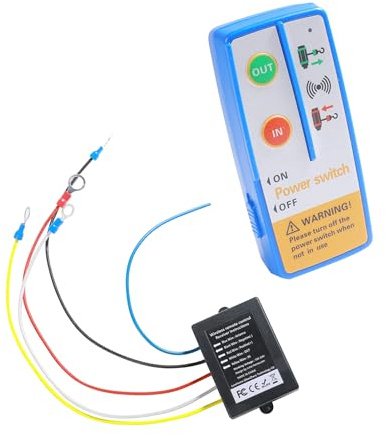 Flaconi Fernbedienung für Kippanhänger,Seilwinde 12v,Seilwinden-Fernbedienung,Seilwinde 12v Funkfernbedienung,Fernbedienung für Muldenkipper,Geeignet für Autos,SUVs,Geländefahrzeuge,Lastwagen