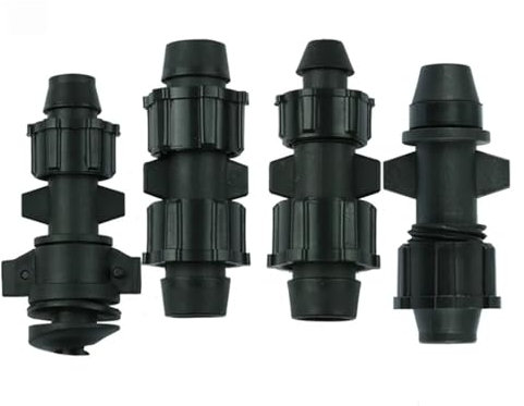 VELORE 5 piezas de 16 mm de riego por goteo con bloqueo madre directa doble bloqueo madre junta directa tubo de goteo accesorios de tubo de riego por goteo (16 mm-25 mm)
