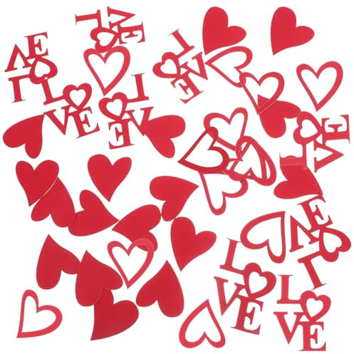 KONTONTY 100 Pezzi Coriandoli Carta Matrimonio Anniversario Festa Decorazioni Atmosfera Romantica Addio Nubilato Centrotavola Tavolo