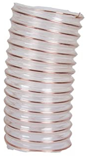 Transparenter Stahldrahtschlauch PU Flexible Absaugung Holzbearbeitung Innendurchmesser 25-200mm(60mm x 0.93mm)