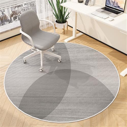 Odot Alfombra para Silla de Escritorio Redonda, Alfombra Protectora Suelo Silla Ruedas Antideslizante Gaming, Tapete de Protección de Oficina, para Parqué Suelos Duros (Minimalismo nórdico 7,100cm)