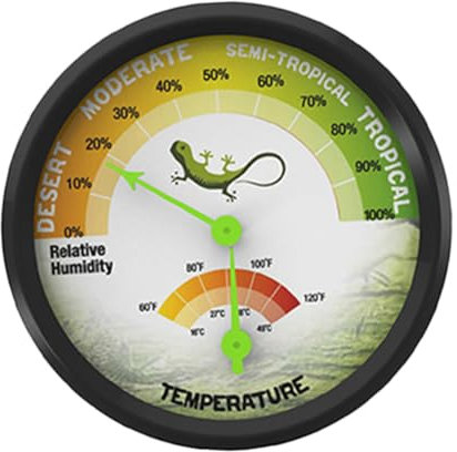 ifundom Reptile Thermometer Hygrometer High-precision Digital for Gecko Tank Reptile Box Supplies Multi-function Temperature Gauge