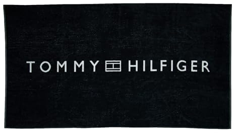 Tommy Hilfiger Strandtuch Spa-Pool-Baumwollschwamm mit Aufdruck cm.180x100 (ca.) Artikel XM0XM02945 Towel, DW5 Desert Sky, UNICA - ONE Size