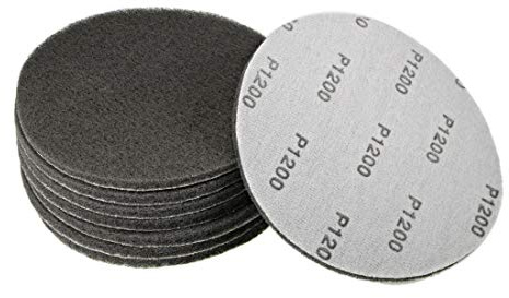 sourcing map 8pcs Drill Power Brush Tile Scrubber Scouring Pads 7 Inch Hoop and Loop 1200-Grits Surface Conditioning Disc for Household Cleaning