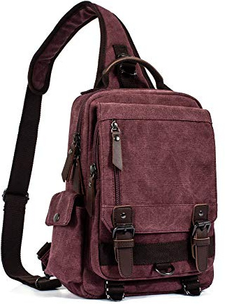 Leaper Comfort Sling Bag for Travel: 0.7kg, 40in Adjustable Padded Strap
