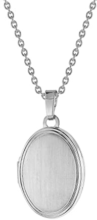 trendor Medaillon mit Damen-Halskette Silber 925 75742-42 42 cm