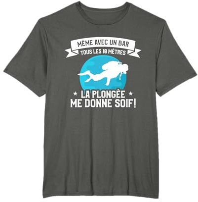 vêtements de plongée amusants pour un plongeur T-Shirt