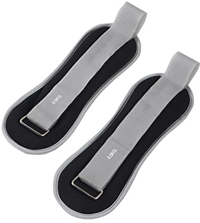 Aoligei Gewichtsmanschetten, Handgelenk Bandagen 2 x 0.3KG/0.5KG/1KG Gewichtsmanschetten Paar für Hand- und Fußgelenke, für Fitness, Bodybuilding(Size:single0.3KG,Color:Schwarz)