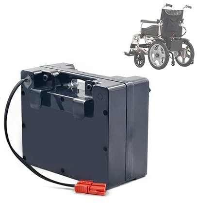 WILLQ Batteria al Litio 24V 12AH 15AH 18AH 20AH Batteria di Ricambio per Sedia a rotelle elettrica di Grande capacità Batteria Ricaricabile per Kit Motore 50W 250W 480W,24v,20Ah