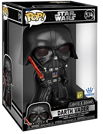 Funko Pop Star Wars : Darth Vader Dark Vador # 574 - Jumbo Size 10 inch env. 25 cm - Light and Sound Pop