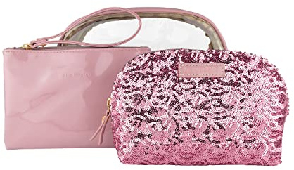 Laura Biagiotti Pochette Donna, Set 3 Pezzi Beauty Case da Viaggio Impermeabile, Borsa Make Up e Cosmetici Con Scatola
