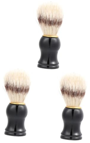 minkissy 3 Beauty-Rasierpinsel Rasierpinsel für Dachs Rasierpinsel rasier pinsel für männer männerkosmetik bartpflege Rasierpinsel für Männer Bartbürste Haar Sprühfarbe Mann