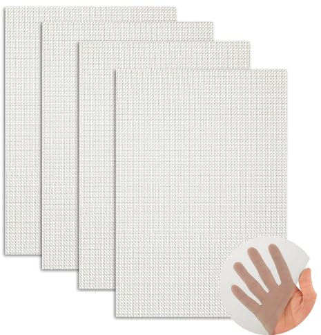 HUAREW 4 Stücke Verdickung Drahtgitter Metallgitter Filternetz, 304 Edelstahl Gitter Verwendung für Mäusegitter, Wühlmausgitter, Lüftungsgitter, Insektengitter - 210 x 300 mm