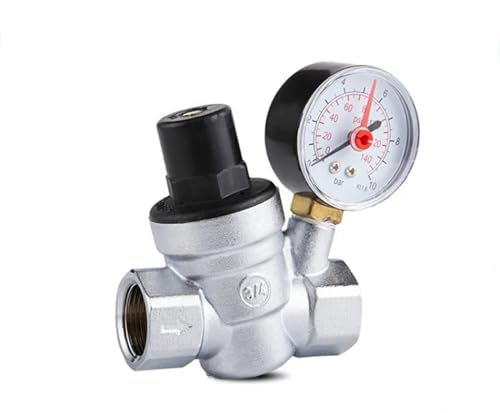 Druckminderer Wasser DN15 DN20 Wasserdruckregler mit Manometerdruckhalteventil Leitungswasserdruckminderventil (Size : DN15)