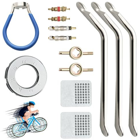 Hengxinchen 13 Stück Speichenschlüssel Fahrrad aus Stahl, Größe 10-15 Speichenspanner Fahrrad Set, Nippelspanner Fahrrad Fahrradspeichen Werkzeug Speichen Schlüssel für Fahrrad, Bike
