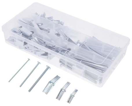 iplusmile 48pezzi Kit Ancoraggio Per Vite Ancoraggi Per Cartongesso e Resistenti e Facili Installare Per Fissaggi Sicuri e