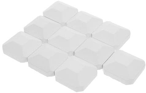 MAGICLULU 10 Pièces Briquettes De Remplacement Cordiérite Robustes Pour Barbecue Gaz Extérieur Auto-nettoyantes Diffusion Uniforme De Chaleur Compatibles Avec Grills Turbo Et Grills à Gaz