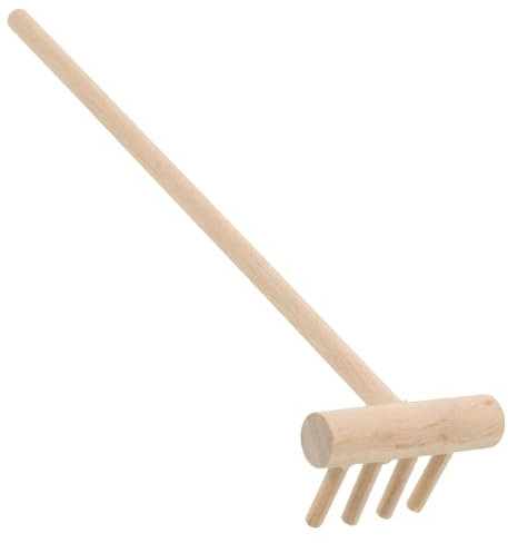 DOITOOL Râteau à Sable en Bambou Poli Outil De Jardin Miniature Ornement Rustique pour Table à Sable Bureau Et Décoration Zen Mini Accessoire De Jardinage Lot Unique