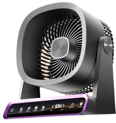 Ventilatore da tavolo Ventilatore a batteria ricaricabile 120 velocità Ventilatore da tavolo Forte flusso d'aria Ventilatore motore brushless Display digitale