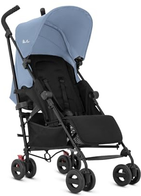Silver Cross Essentials - Zest Pushchair - Foldable Travel Stroller - Everyday Travel Stroller - Buggy - Newborns to 4 Years - Blue