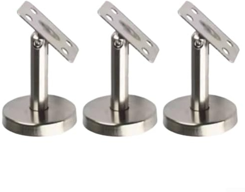 Handlaufstütze, 3 Stück, bewegliche, verstellbare Säulenhalterung, 304 Edelstahl, Handlaufhalter, für Treppenhäuser (60 mm-B)