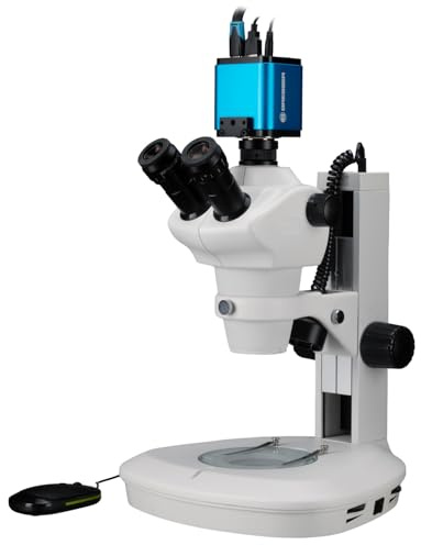 BRESSER Estereomicroscopio Science ETD-201 Trinocular Zoom 8-50x con Cámara Microscopio MikroCam Pro HDMI 5MP