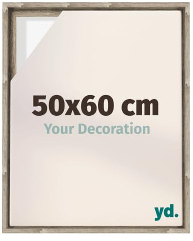 yd. Schattenfugenrahmen 50x60 Sonoma Eiche - Rahmen für Leinwand - Holz Lyon