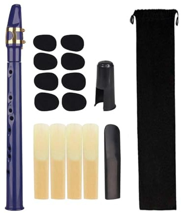 RCGOFOLLOW Saxophon lernen leicht gemacht für Anfänger: Grifftabellen, komfortabel und leicht – ideal zum Üben. Mini Saxophon Instrument, Taschenformat.