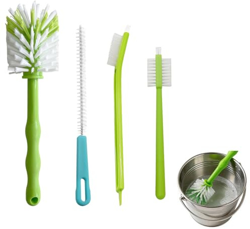 Reinigungsbürste für Thermomix,4er-Set Reinigungsbürsten für Thermomix TM31, TM5, TM6, TM21 – Premium Mixtopfbürste und Messerbürste, Kompatibles Zubehör für Effiziente und Sichere Reinigung