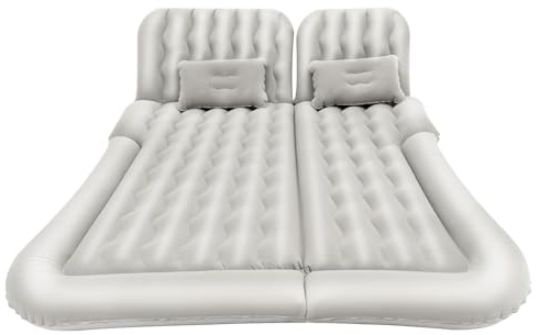 meiliwmlo 174 x 126 cm bilmadrass SUV luftmadrass uppblåsbar camping säng för uppblåsbar sömn resemadrass luftsäng luftmadrass bärbar dubbelsäng luftmadrass lastkapacitet 250 kg (grå)