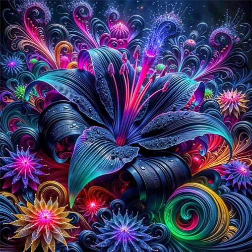150 Teile Puzzle Für Erwachsene,Schwarze Lilien DIY Kunst Puzzle Schwierigkeitsgrad,Lernspiele,Familien Dekompressionsspiel für Home Decor Geschenke