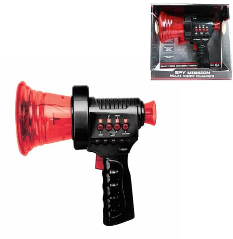 LEXIBOOK, Spy Mission Voice Changer, RP10LXB | Multi voice changer, Robot style, Light effects, Red
