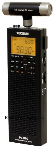 Tecsun PL-360 Digital PLL Portable AM/FM Shortwave Radio with DSP, Black (UK Version)