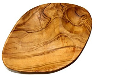 Cuenco de madera de olivo, 16,5 x 11,5 cm