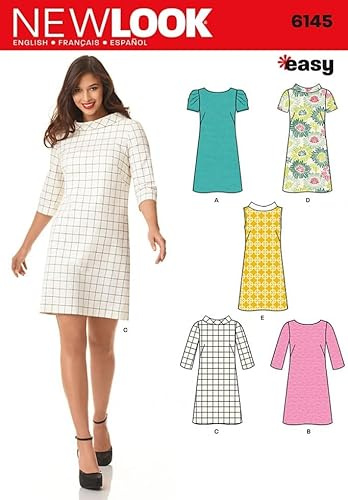New Look Sewing Pattern 6145 - Misses' Dress Sizes: 8/18