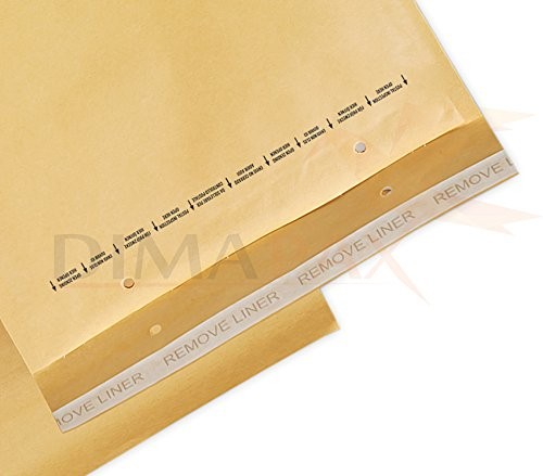 1200 Luftpolstertaschen braun Gr. B2 (140x225mm) DIN A6+ C6 Luftpolsterumschläge Luftpolsterversandtaschen Versandtaschen dimapax
