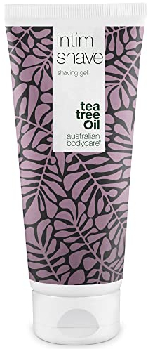 Australian Bodycare Intim Shave 200 ml | Transparentes Rasiergel für die Intimrasur | Gegen Eingewachsene Haare, rote Pickel, Rasurbrand bei Haarentfernung im Intimbereich | Natürliches Teebaumöl