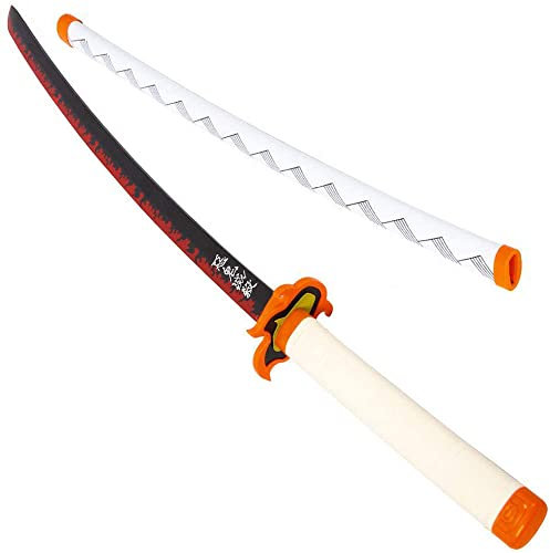 Kimimara Demon Slayer Sword - Demon Slayer Sword - Bamboo Cosplay Blade Kamado Tanjirou Halloween Cosplay Party Anime Christmas Stocking Filler Gift Rengoku Kyoujurou - Child Size