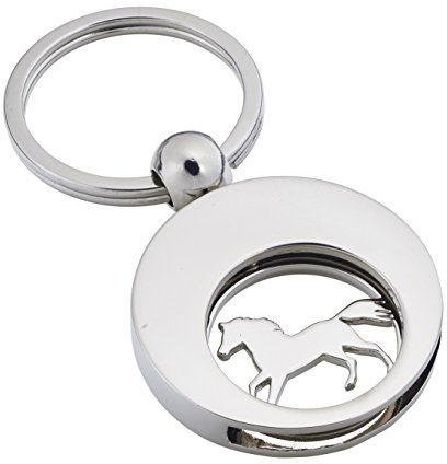 Porte-clés de qualité avec jeton de chariot, Pferd